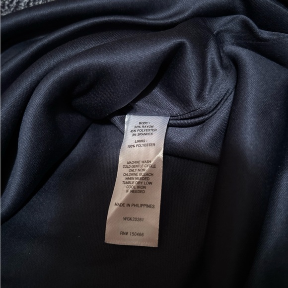 New Pencil Skirt pull on gray Houndstooth Plaid Stretch Size XL Jersey 41Hawthor - Picture 6 of 12